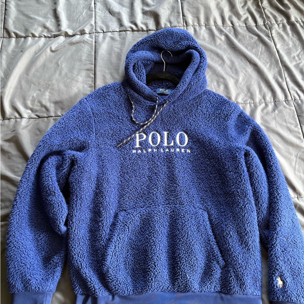Ralph Lauren Royal Blue Textured Hoodie